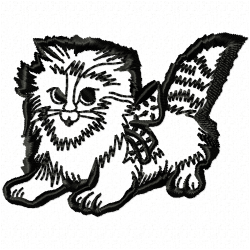 Cats Embroidery Design 12 Cats Embroidery Design 12